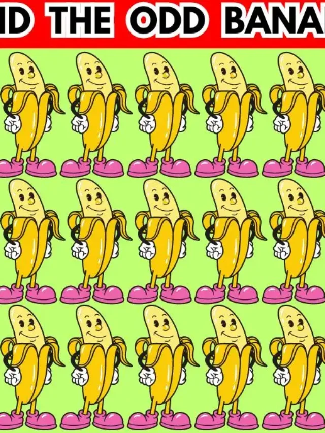 Visual Trick: In Only 10 Seconds, Identify the Odd Banana